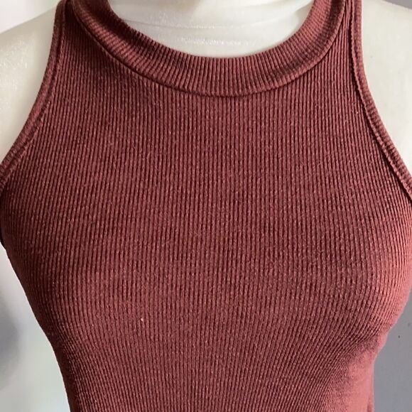 Free People | Brown High Neck Tank Top | XS - Picture 2 of 4